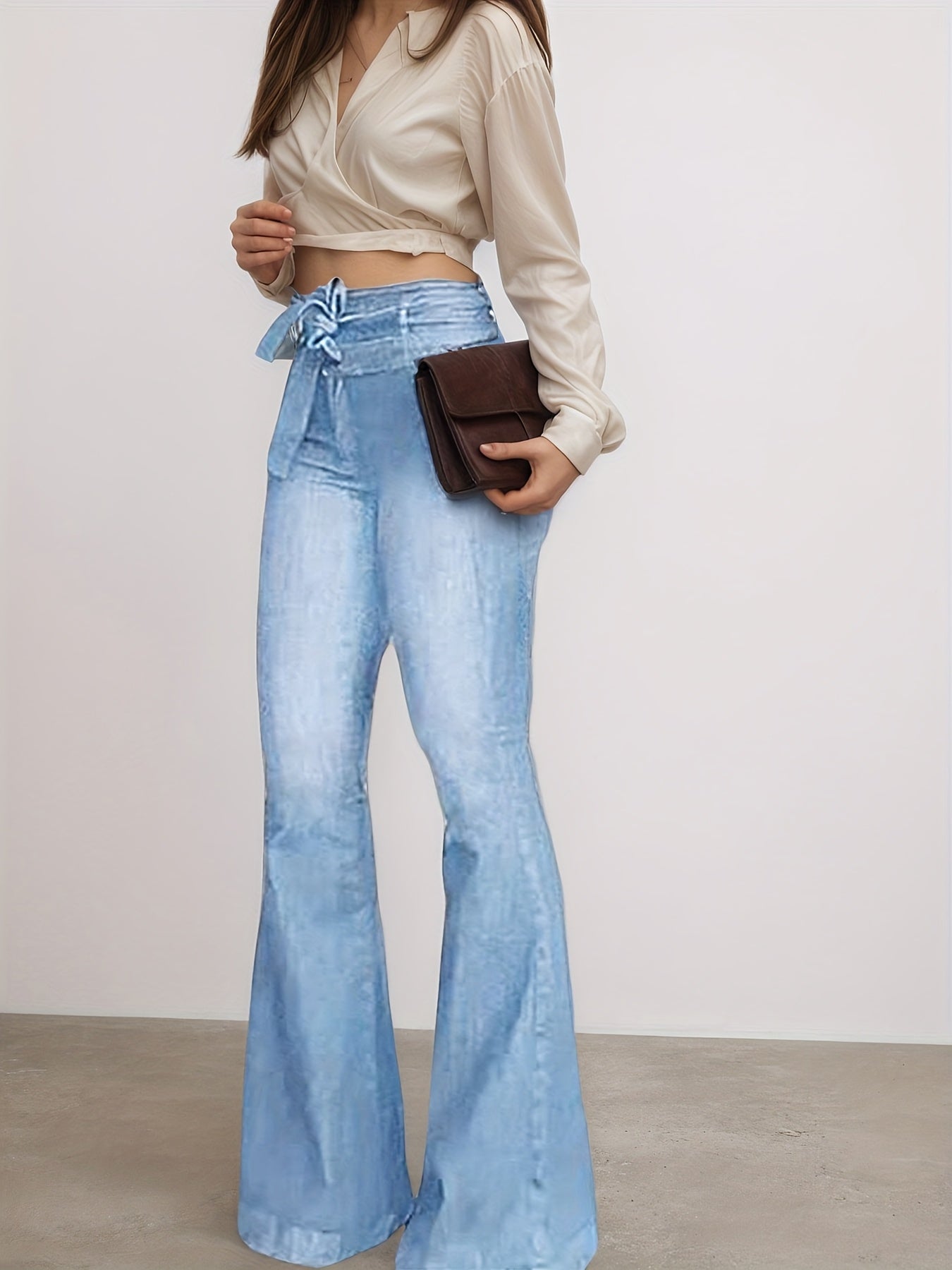 High Waisted Flared Jeans