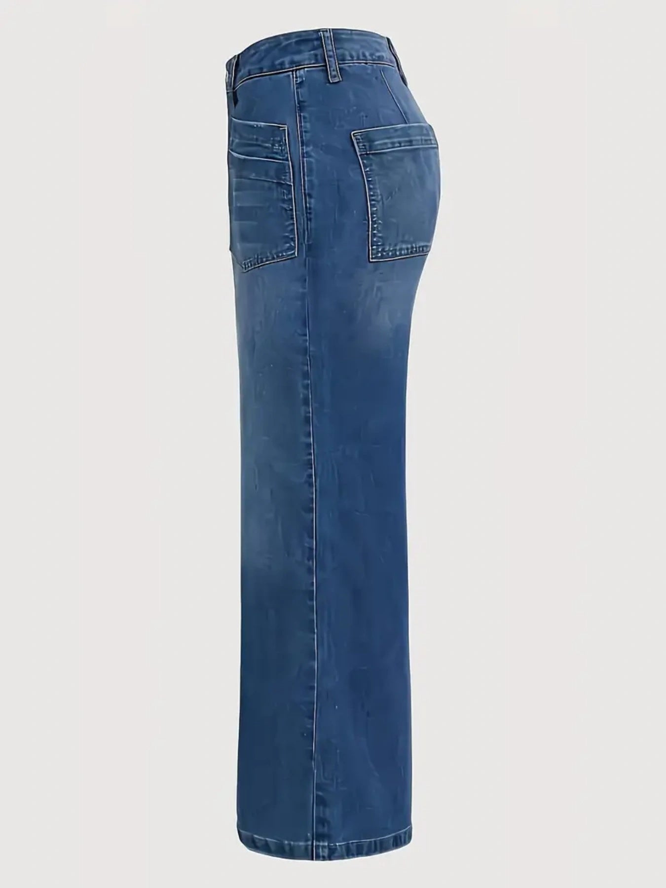 Wide Leg Jeans Slim Fit