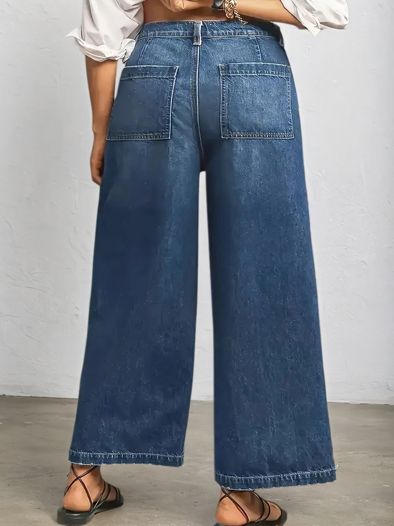 Wide Leg Jeans Slim Fit