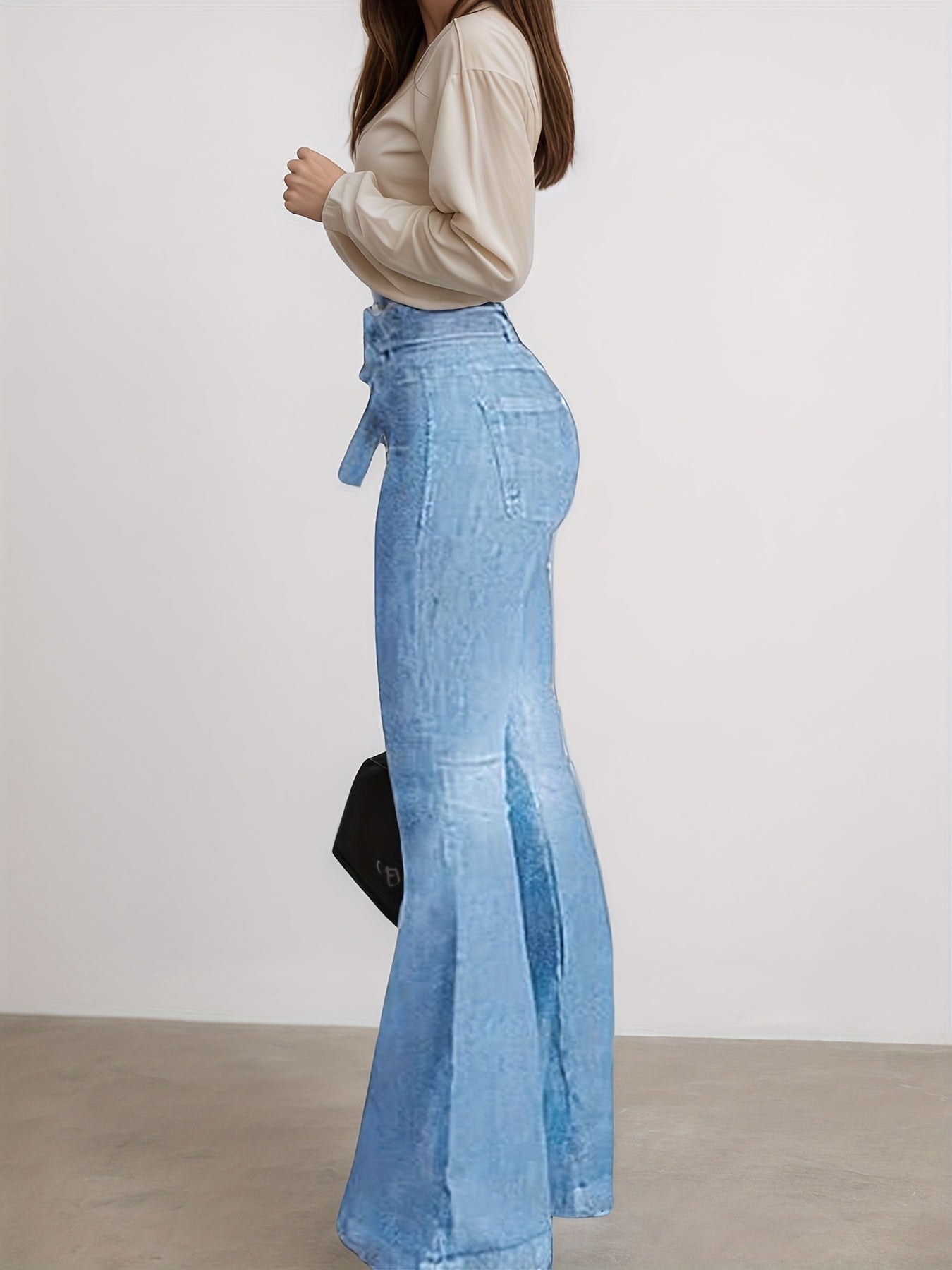 High Waisted Flared Jeans