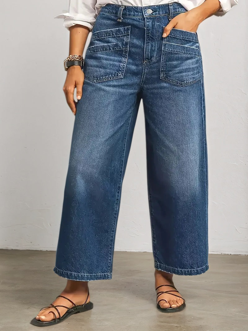 Wide Leg Jeans Slim Fit